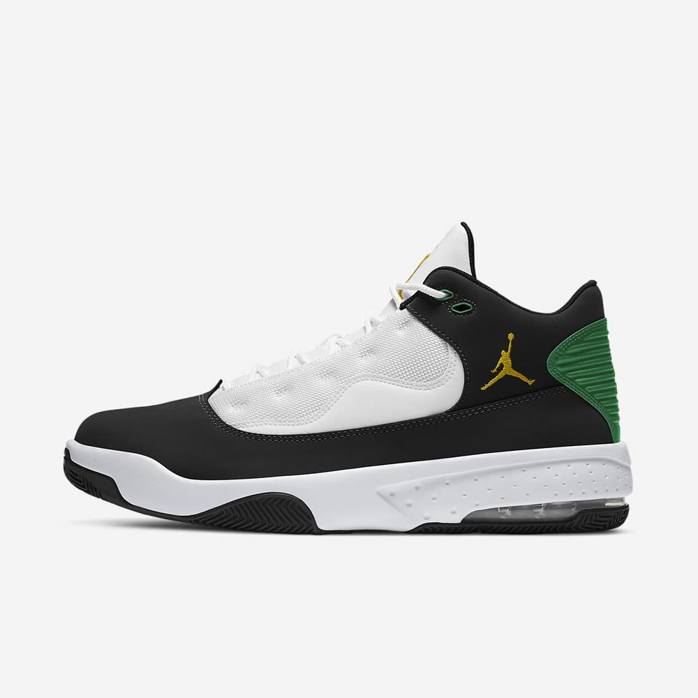 Sneakers Nike Jordan Max Aura 2 Noir 0968-271 Black/White/Lucky Green/Dark Sulfur Homme | KZM-51242277